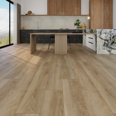 9 In. X 62.6 In. 30Mil 8Mm Waterproof SPC Rigid Core Luxury Vinyl Plank Flooring