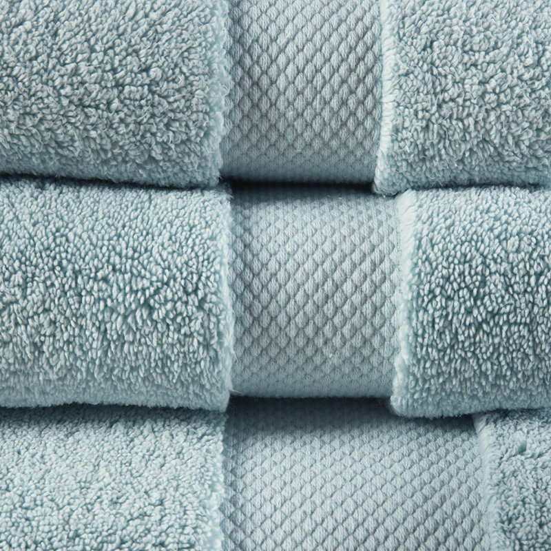 1000Gsm 100% Cotton 6 Piece Towel Set, Blue