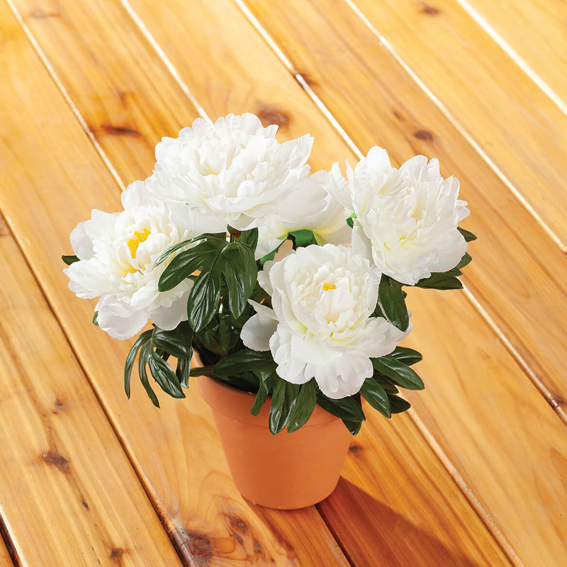 Pivoine artificielle OakRidge, Blanc