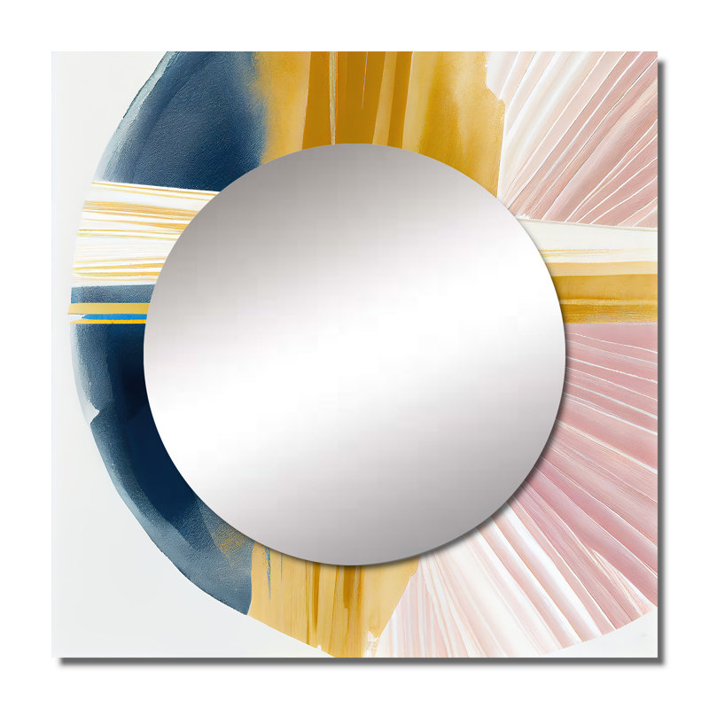Perkash - Miroir mural de salon moderne, 29 po x 29 po