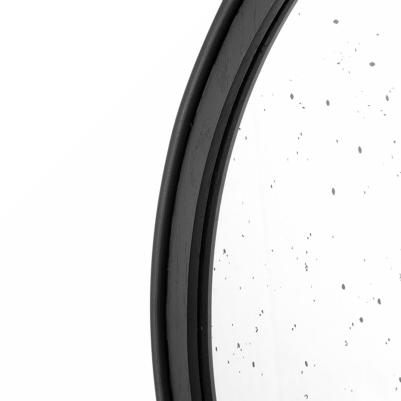 Miroir d'appoint 30 ", Noir, Round