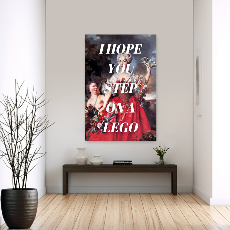«Step On A Lego», reproduction d'art mural abstrait contemporain, 60" H x 40" W
