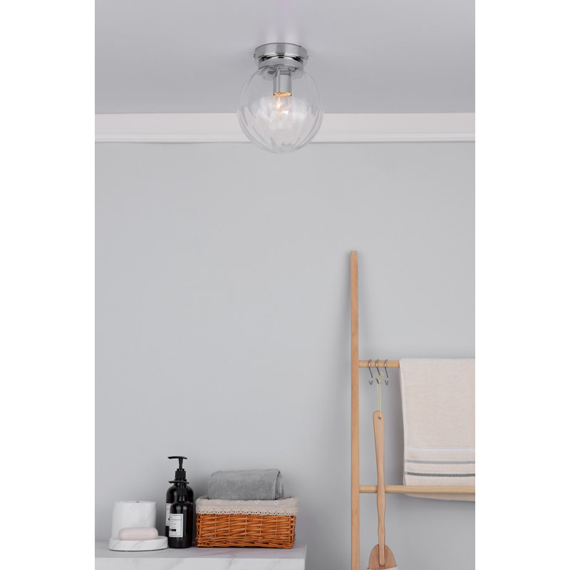 Quadrell Glass Flush Mount