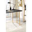 Bureau contemporain avec faux marbre USB sur le dessus et prise de courant