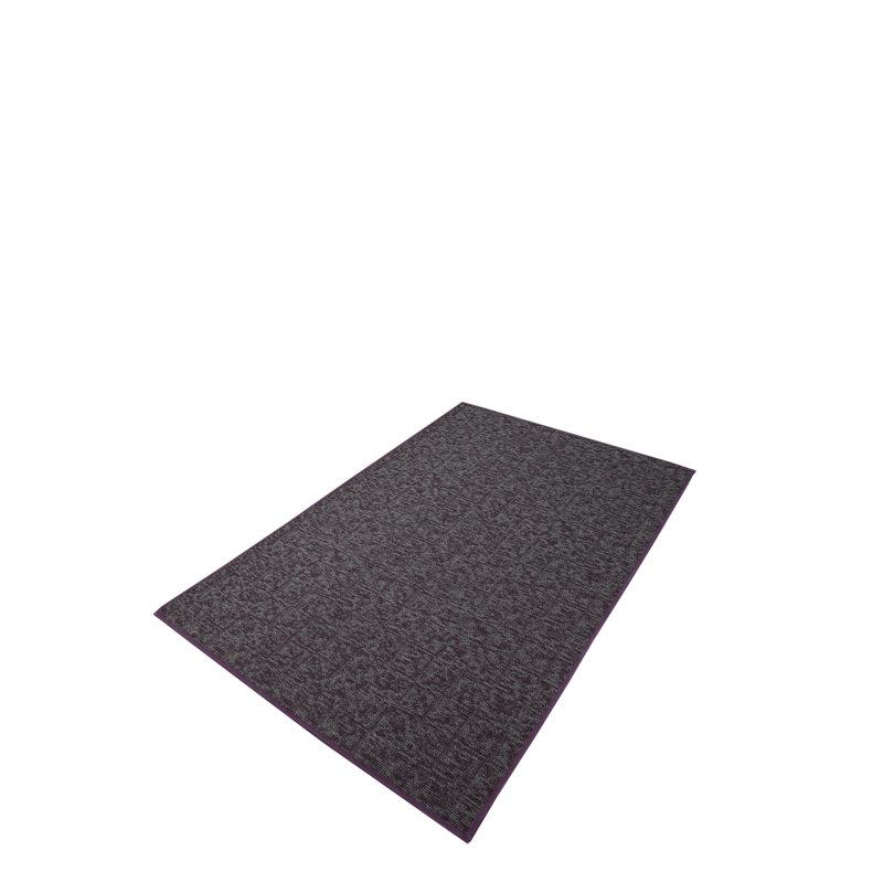 Tapis décoratif Elemental - imprimé géométrique mauve délavé, Carré 2 pi