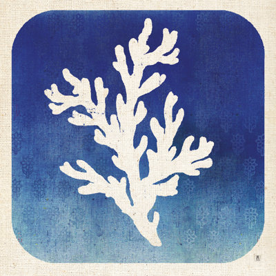 Watermark Coral 1 Piece Wrapped Canvas Painting
