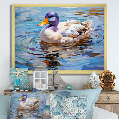«Duck At The Pond II», art mural canard