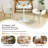 3-Piece Modern Round Dining Table Set With Upholstered Armchairs, Mid-Century Kitchen & Dining Furniture-1416680916