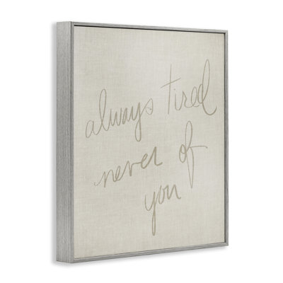 «Always Tired Never Of You», estampe numérique de Daphne Polselli