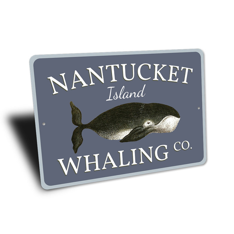 Enseigne en aluminium Nantucket, H 12 po x l 18 po x P 0,06 po