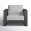 Fauteuil d'extérieur en aluminium 37,40 po Hoyt-1687941105-1699391003