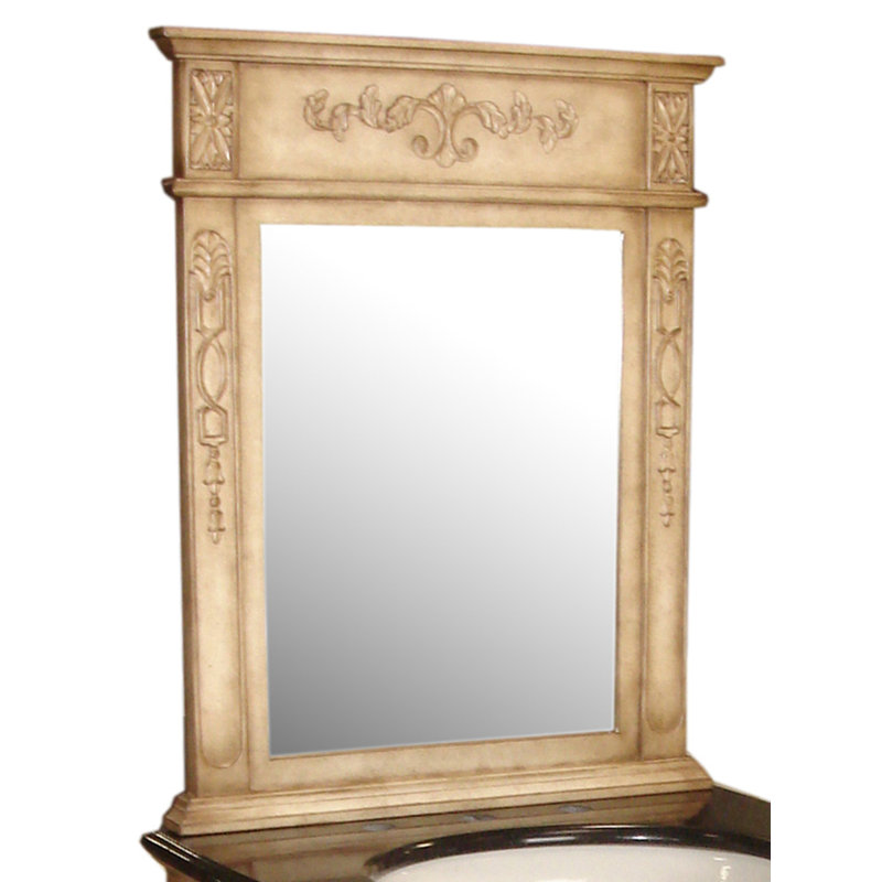 Gilkey Traditional Bathroom / Vanity Mirror, Antique White