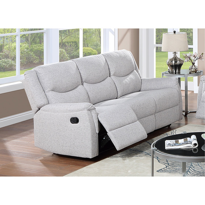 Canapé inclinable moderne de style contemporain avec accoudoirs moelleux et appui-tête 1 pièce