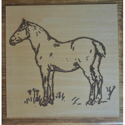 Wall Plaque of Standing Horse