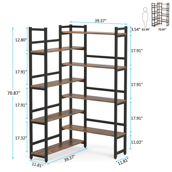 17 Stories Corner Bookcase & Reviews | Wayfair