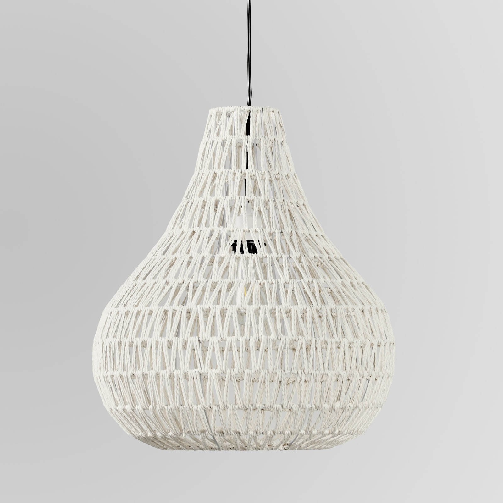 Genesta 1-Light Woven Pendant by Joss & Main, White