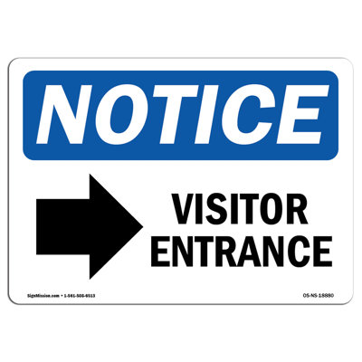 Panneau d'entrée visiteur