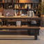 L'établi avec bureau en bois massif et armoire de rangement est intégré-2015654614
