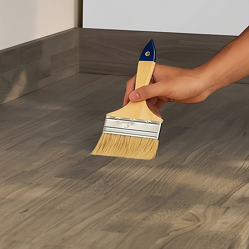 Bartlum Sturdy Solid Hevea Wood Block Countertop Dark Walnut for Workbenches, 1.5" H × 25" W × 60" D