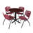 Neyland Cain Round X-Base Breakroom Table & 4 M Stack Chairs-32520527