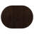 Cappuccino Oval Dining Table With Leaf Extension