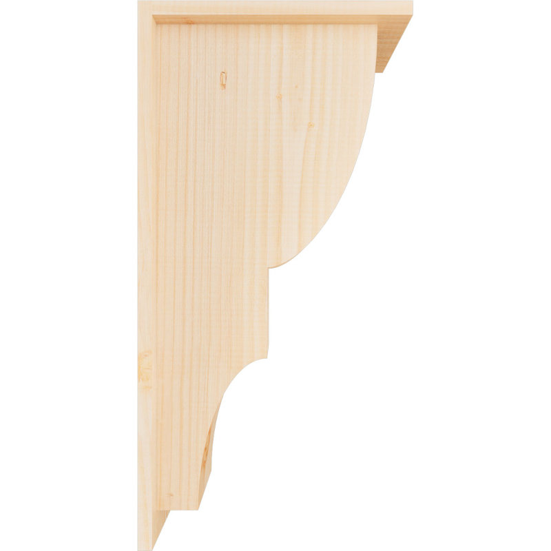 Corbeau Ridgewood avec contre-plaque, H 24 po x l 7,5 po x P 12 po, Sapin de Douglas, Lisse