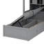 Lit superposé simple à levage hydraulique avec garde-robe, rangement et tiroirs-1520101330