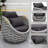 Pingel Polyester Rope Aluminum Frame Outdoor Lounge Chair for Cabin Proch Deck Balcony Poolside Garden-1839356076-1839356079