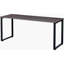Bureau à aire ouverte, plateau gris anthracite avec pieds noirs-1222077126-1311990747