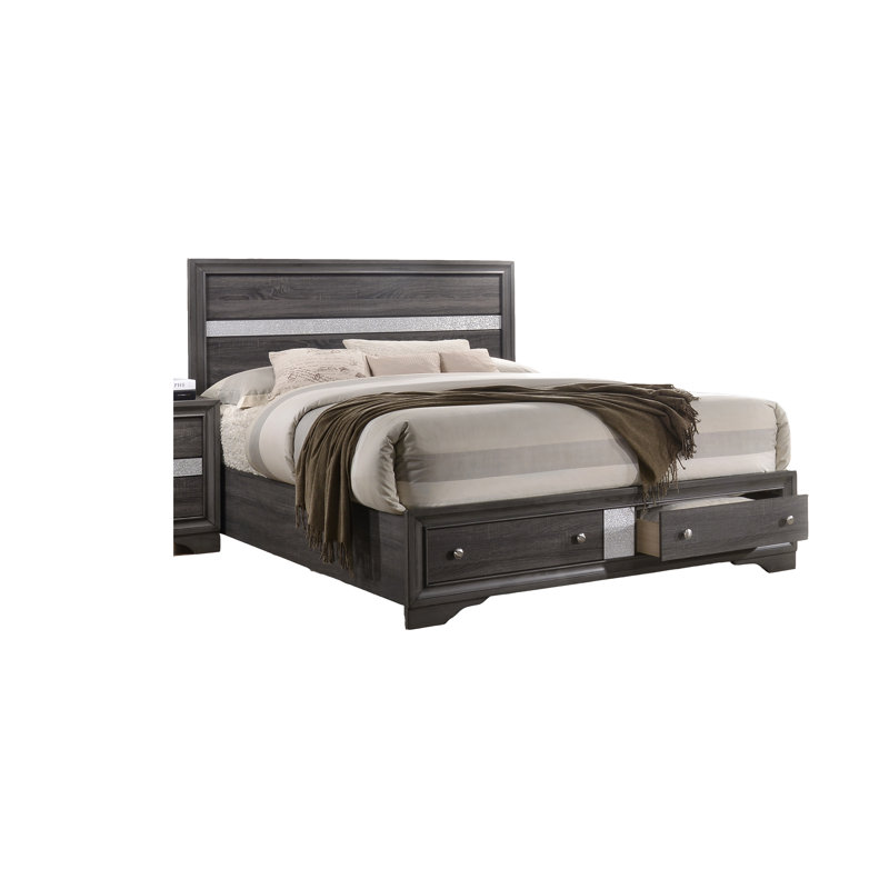 Ensemble de chambre à coucher gris pour chambre à coucher