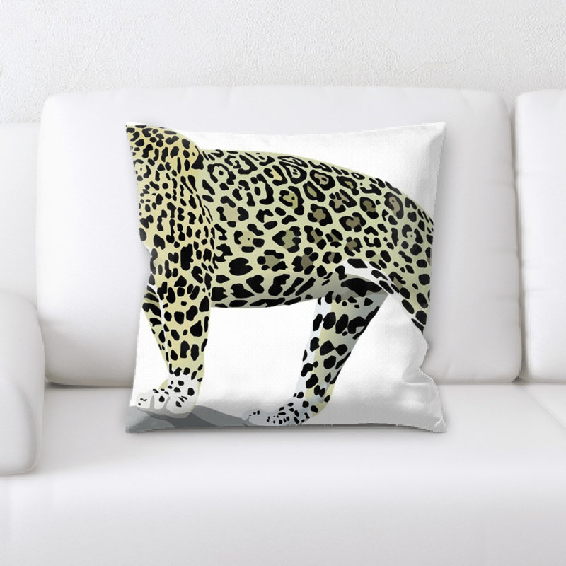 Coussin Jaguar, blanc