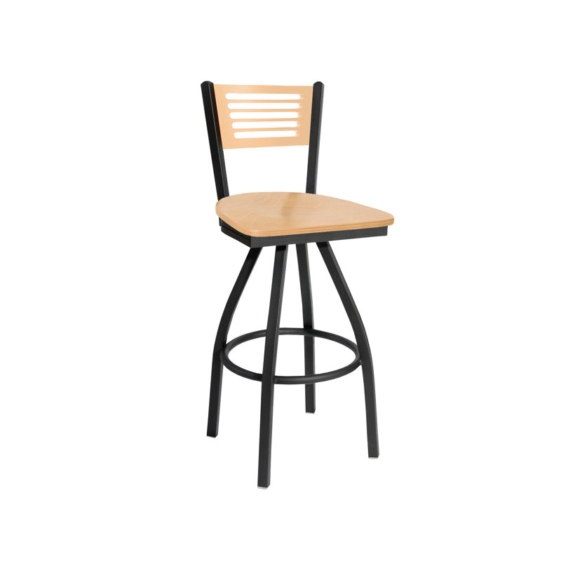 Tabouret de bar rotatif Espy, Naturel