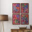 «Vivid Stems I», ensemble de 4 reproductions sur toiles encadrées-500940433-500940460