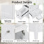 Meuble-lavabo de salle de bain avec rangement spacieux, tablette réglable, fabrication durable, cloisons amovibles et conception moderne pour une organisation optimale