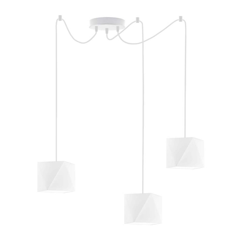 Carnevale 3 - Light Cluster Pendant, White, White