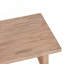 Ensemble de causeuse et table basse d'extérieur en bois d'acacia avec coussins, délavé brun, beige
