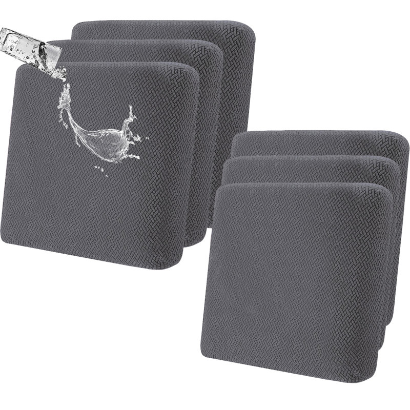 Housse pour coussin en tissu, Tissu gris foncé