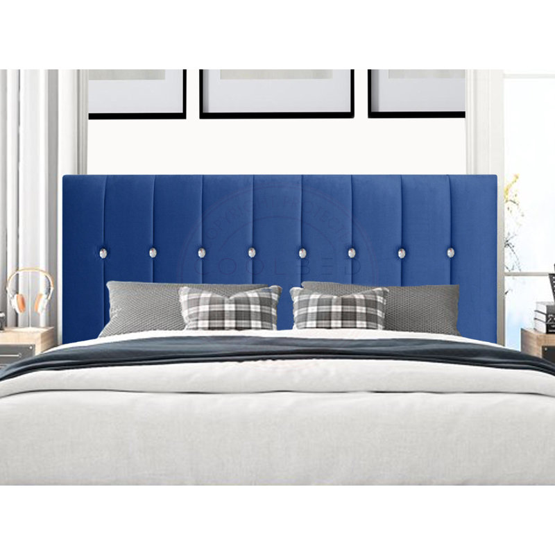 Lechlade Upholstered Headboard, Super King (6'), Blue