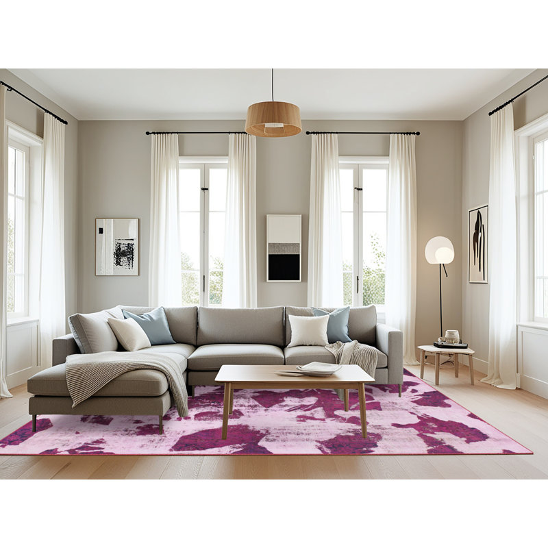 Abstract Indoor Rug, Rectangle 8' x 10'