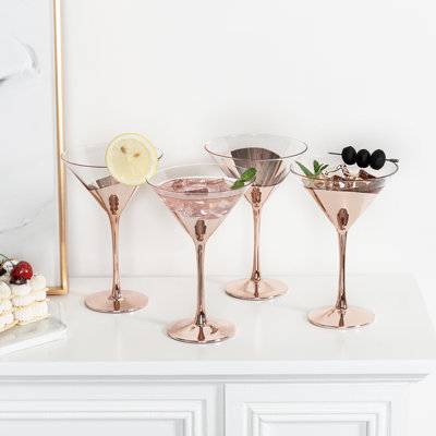 4 Piece 237ml Martini Glass Set