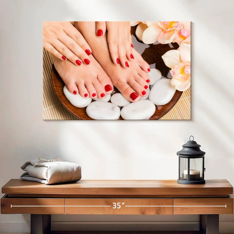 Shuttleworth Spa Red Nails, 16" H x 24" W