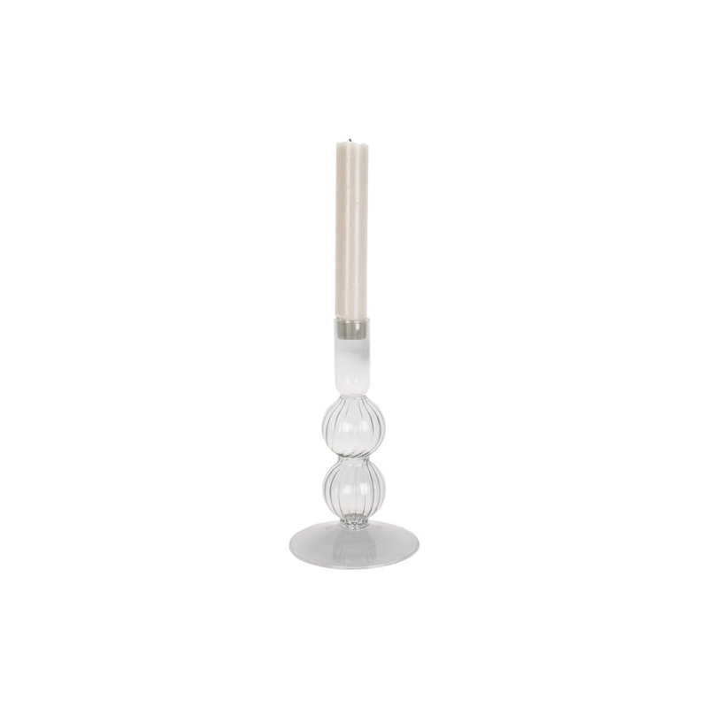 Glass Tabletop Candelabra