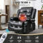 Fauteuil inclinable, inclinable et pivotant avec massage et vibration