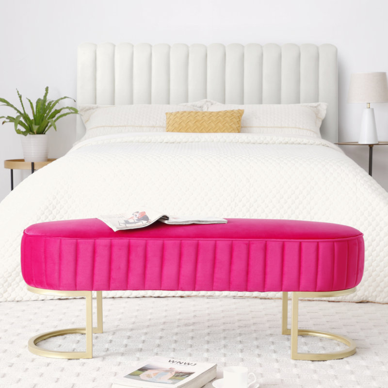Banc de rangement de chambre, Rose Red 1