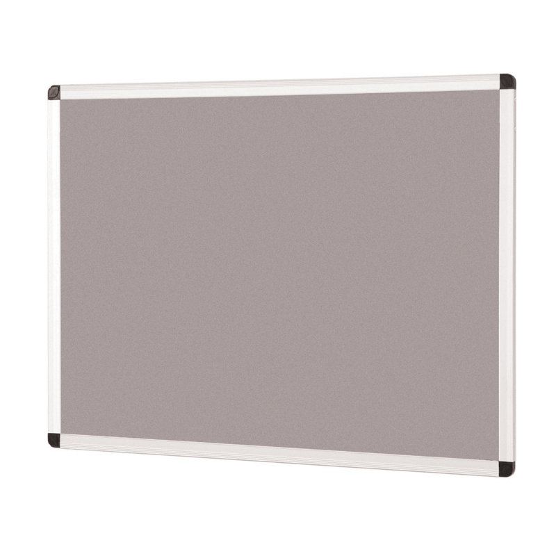 Wall-mounted Notice Board, Grey