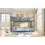 Lit superposé simple avec échelle, gris (ancien SKU: N708P242163E)-711780639