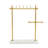 Marble Gold Jewelry Stand with Rectangular Base