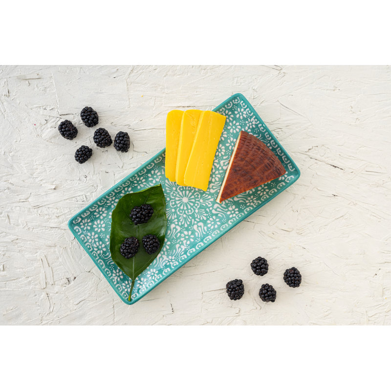 Hand Painted Ceramic Ceramic Tray, Green