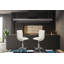 Tabouret de bar moderne en similicuir / hauteur réglable chrome