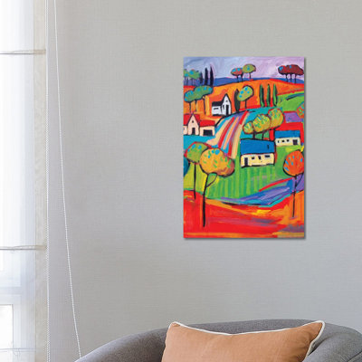 «Fauve Landscape III» par Patty Baker, reproduction d'art sur toile tendue
